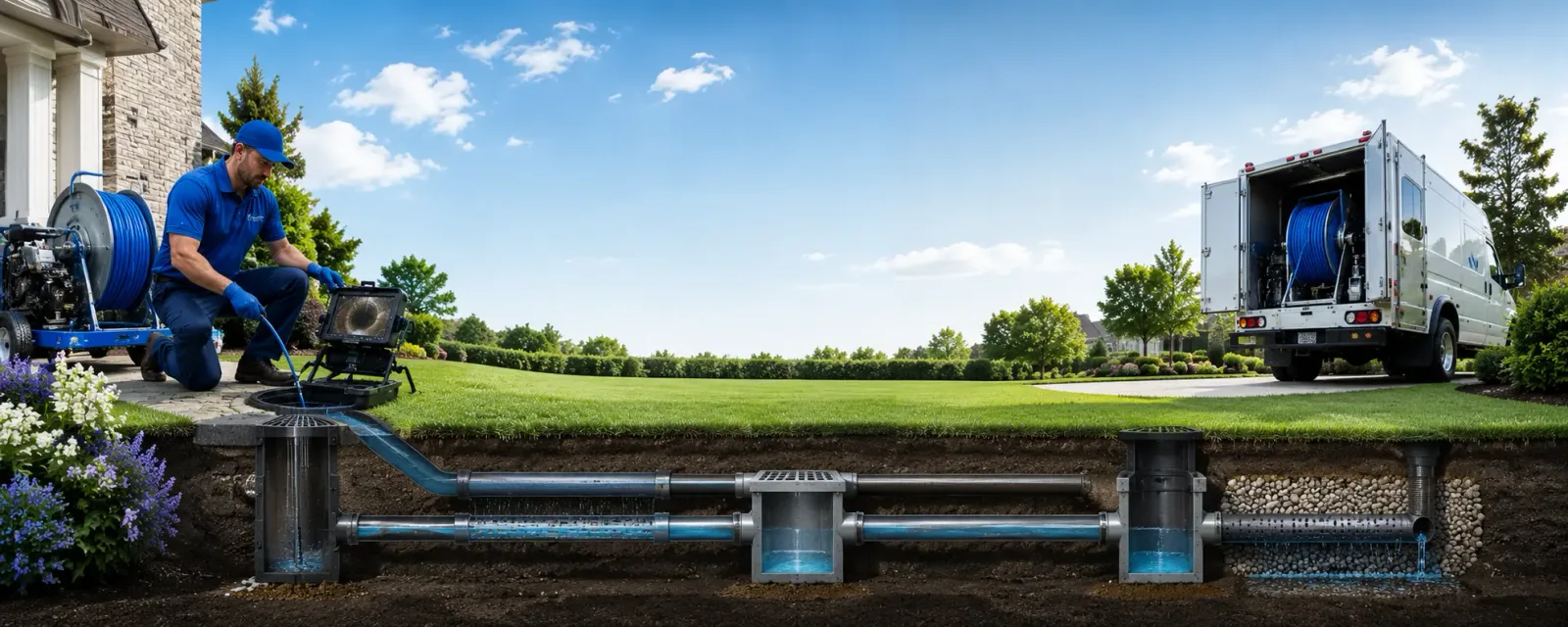 Outdoor drain cleaning information for Downs, IL